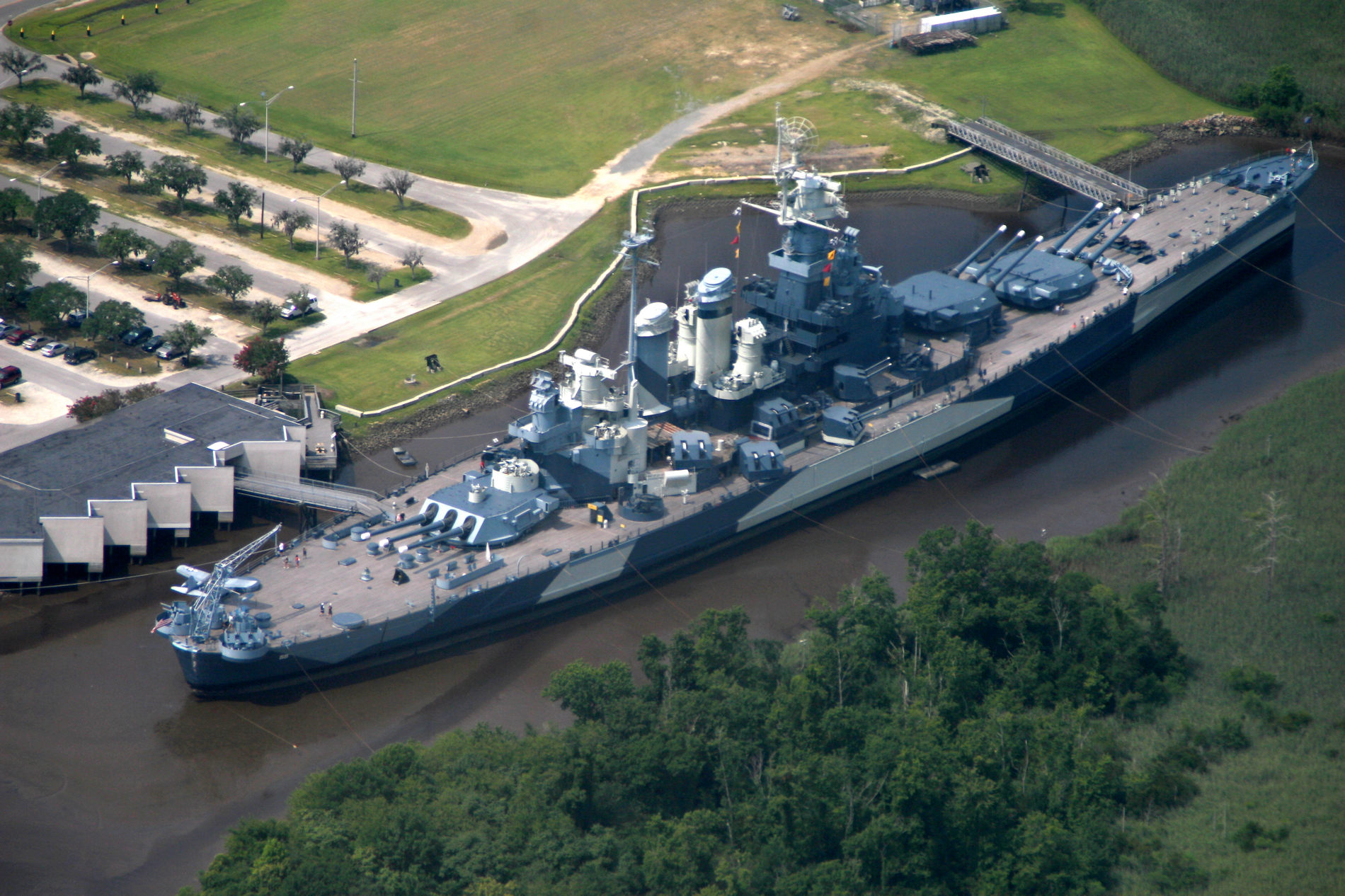 aerial-view-of-Battleship-NC